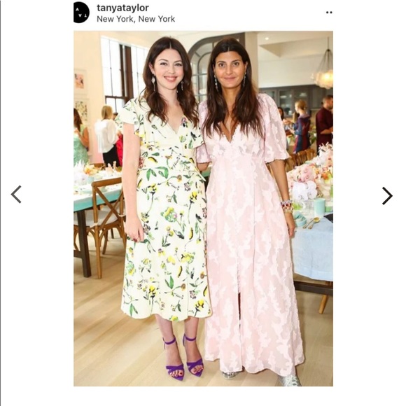 Tanya Taylor Ariela Maxi Dress in Pink Floral Jacquard Size 2 - Picture 4 of 14